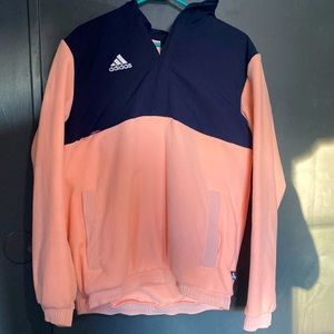 Adidas 3/4 zip crew hoodie